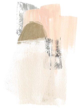 Framed Blush Abstract V Print