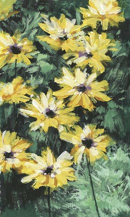 Framed Floral Impressions I Print