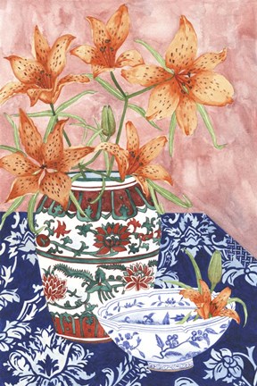 Framed Elegant Arrangement III Print