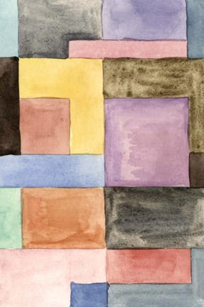 Framed Primary Blocks III Print