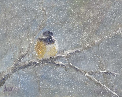 Framed Chance of Snow I Print