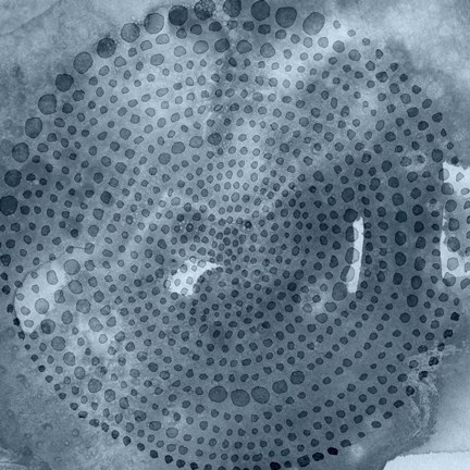 Framed Indigo Wheel II Print