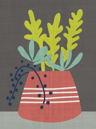 Framed Clay Pot I Print