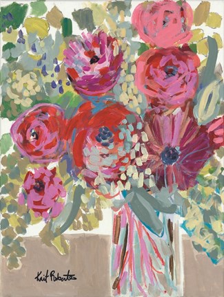 Framed Blooming in the Window Sill Print