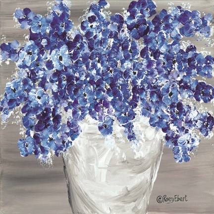 Framed Blooming Blues Print