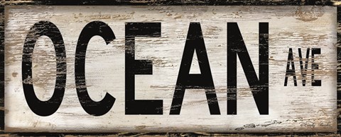 Framed Ocean Ave. Print