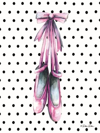 Framed Ballet Shoes Print