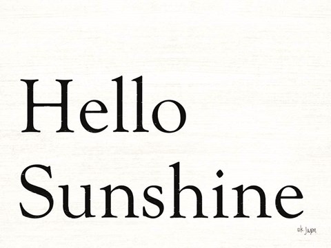 Framed Hello Sunshine Print