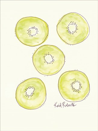 Framed K is for Kiwi Print