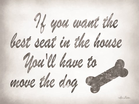 Framed Best Seat Print