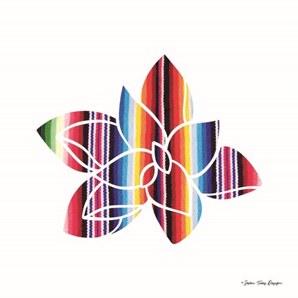 Framed Aztec Plant II Print