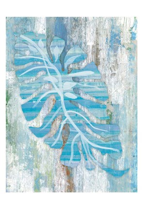 Framed Blue Dreams Palm Print