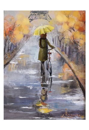 Framed Rainy Day Paris Print