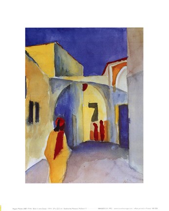 Framed Regard Sur la Ruelle Print