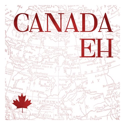 Framed Canada Map Mate Print