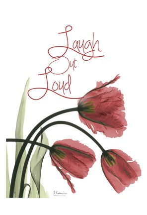 Framed Laughing Tulips Print