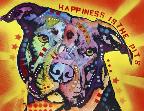 Framed Happiness Is The Pits Sunray Print