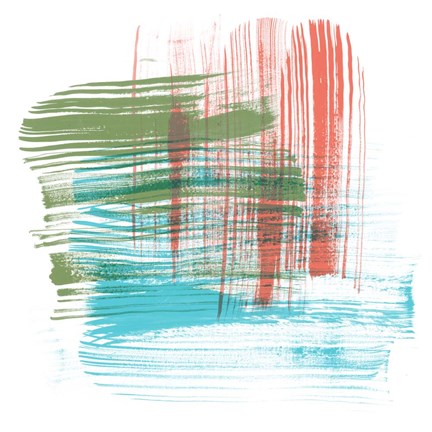 Framed Color Swipe I Print