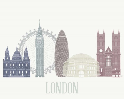 Framed London Skyline Print