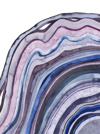 Framed Amethyst Agate I Print