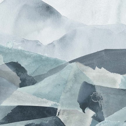 Framed Blue Range IV Print