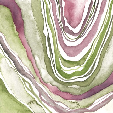 Framed Up Close Agate IV Print