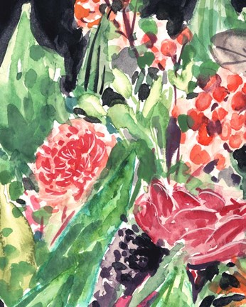 Framed Garden Fest I Print