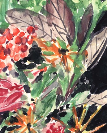 Framed Garden Fest II Print