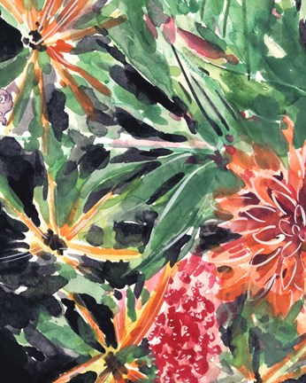 Framed Garden Fest III Print