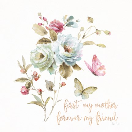 Framed Beautiful Romance VIII Mother Print