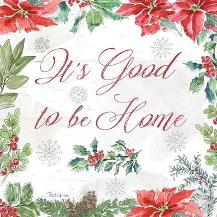 Framed Farmhouse Holidays IV Print