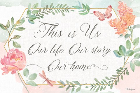 Framed Watercolorful IV Print