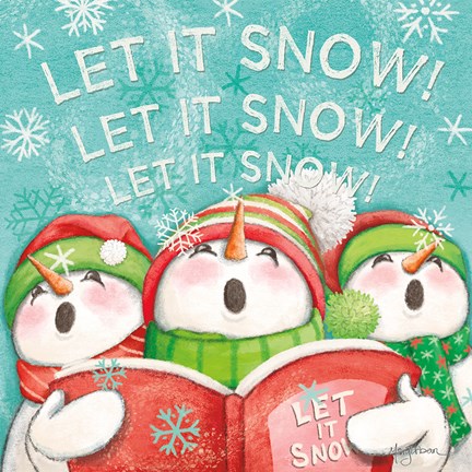 Framed Let it Snow VIII Eyes Open Print