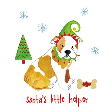 Framed Christmas Critters I Print