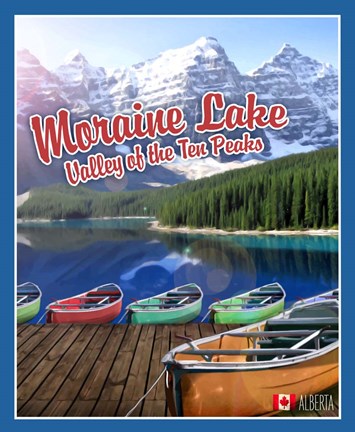 Framed Moraine Lake Print