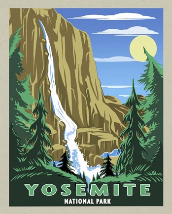 Framed Yosemite National Park: Day Print