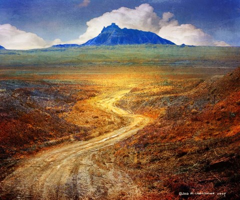 Framed Golden Road Print