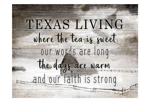 Framed Texas Living Print