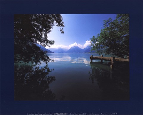 Framed Lac D'annecy Print