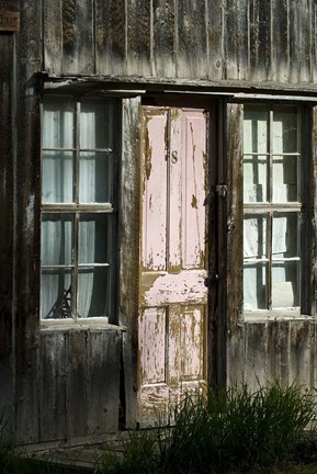 Framed Colorado Cabin Door Print