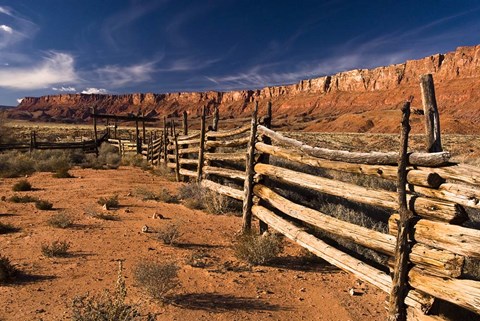 Framed Vermillion Cliffs National Monument Old Corral Print