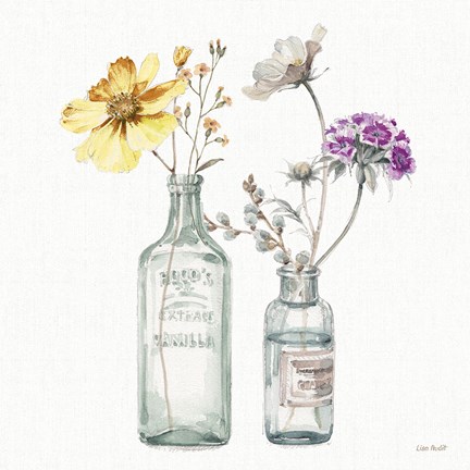 Framed Country Weekend X v2 Yellow Purple Print