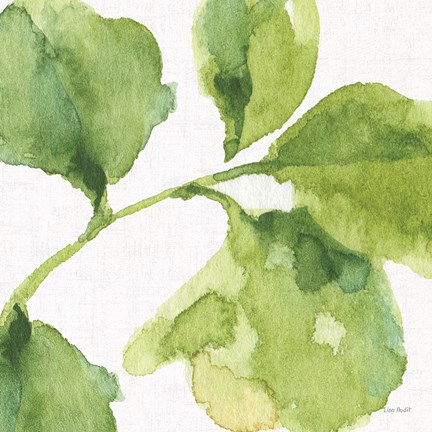 Framed Blue and Green Garden VII Print