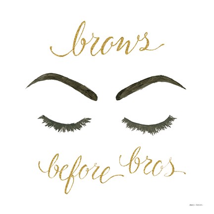 Framed Wake Up and Make Up II Print