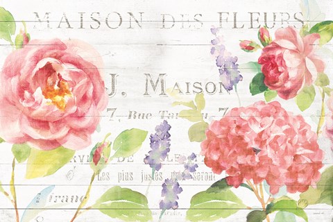 Framed Maison Des Fleurs I Print