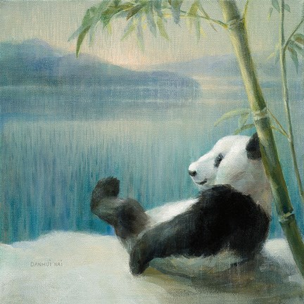 Framed Resting in Bamboo Print