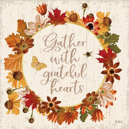 Framed Fall Garden V Print