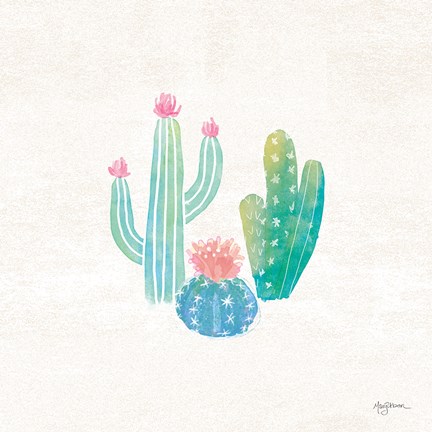 Framed Bohemian Cactus III Print