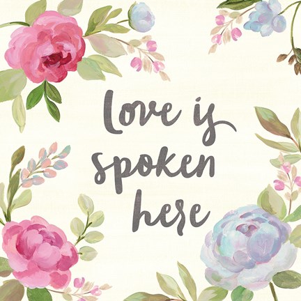 Framed Petals and Blossoms II Print