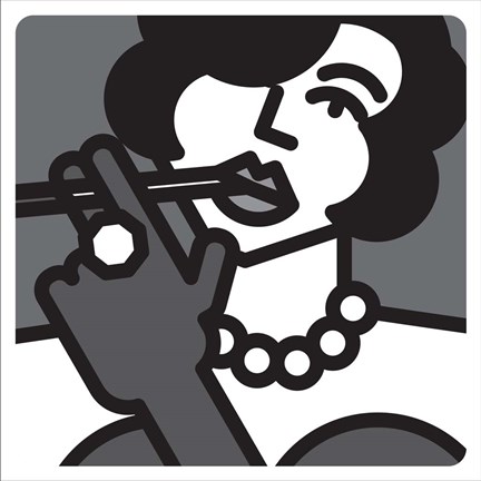 Framed Madame Che Fuma Print